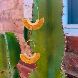 Madewell Gold Fringe Earings